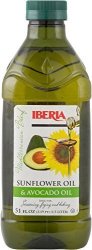 Iberia Avocado And Sunflower Oil 1.5 Liter For High Heat Cooking Frying Baking Homemade Sauces Dressing And Marinades Cold Pressed Avocado Oil And Sunflower