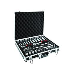 : 81PC 1 4" & 3 8" Dr. Aluminum Case Socket Set Metric & Sae - T45907