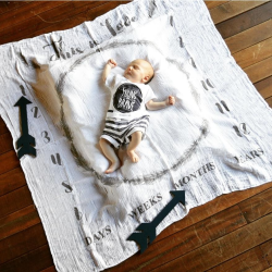 Kikki & Frankie Milestone Blankets Marker Pack-chunky Arrows Baby Pink