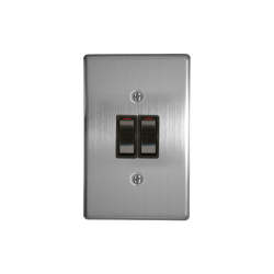 Classic Switches 2 X 4 2 Lever 1 Way Silver