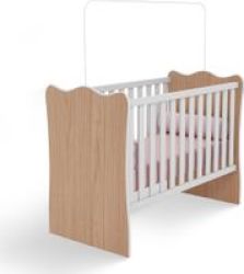 rustic oak crib