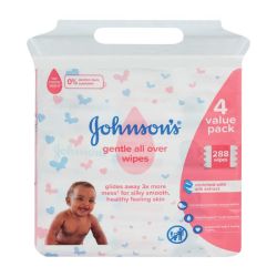 Johnsons Wipes Gentle All Over Wipes Pack Of 288 Wipes