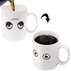 Magical Wake-up Color Changing Ceramic Coffee Cup Coffee Mug