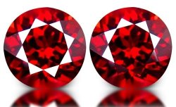 Reference Point: World Class 3.53 Ct Vvs Rare Pair Of Hot Cherry Red Umba River Rhodolite Garnets
