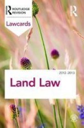 Land Law Lawcards 2012-2013 Paperback 8TH New Edition