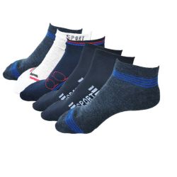 6 X Sport Low Cut Ankle Assorted Socks For Men Or Women Invisible Socks
