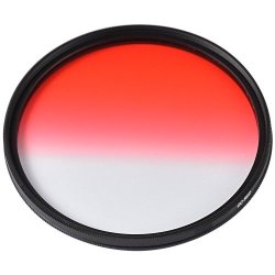 Generic Graduated Red Nd Filter - 52mm Filter Thread