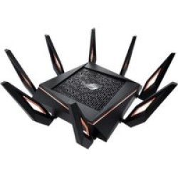 Asus Rapture GT-AX11000 Wi-fi 5 Wireless Router - Tri-band 2.4GHZ And 5GHZ Gigabit Ethernet Black 90IG04H0-MO3G00