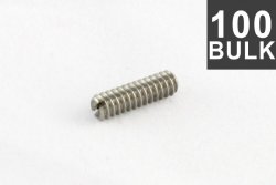 Allparts Electric Guitar Slotted Bridge Saddle Height Adjustment Screws - Stainless Steel Pack Of 100