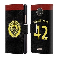 Official Manchester City Man City Fc Toure Players Away Kit 2016 17 Group 2 Leather Book Wallet Case Cover For Motorola Moto C