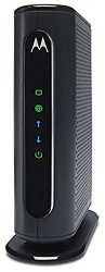 Motorola 8X4 Cable Modem 343 Mbps Docsis 3.0 Certified By Comcast Xfinity Time Warner Cable Cox Brighthouse And More No Wireless Black Non-retail Packaging