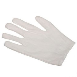 12 Pairs White Industrial Hand Protector Cleaning Cotton Gloves