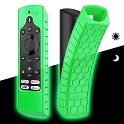 Casebot Silicone Case For Fire Tv Edition Remote - Honey Comb Series Anti Slip Shock Proof Cover For Amazon All-new Insignia toshiba 4K Smart Tv