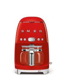 Smeg Drip Coffee Machine - Red And Black - Red