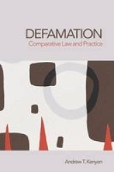 Defamation: Comparative Law and Practice