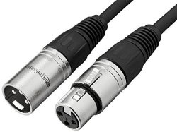Amazonbasics Xlr Male To Female Microphone Cable - 6 Feet