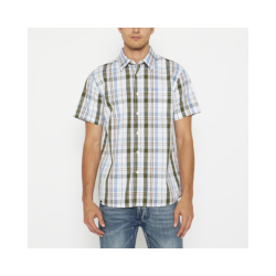 Jeep M Casual Checks Shirt JMS23100 Olive - Olive 5XL
