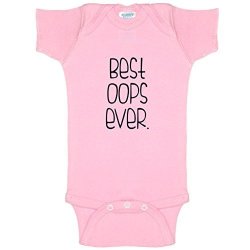 Best Oops Ever Funny Baby Bodysuit Infant Pink 6 Months