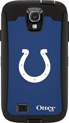Otterbox Defender Case For Samsung Galaxy S4 - Retail Packaging - Nfl Colts Black Indianapolis Colts Nfl Logo