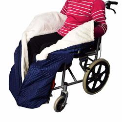 Wheelchair Blanket For Warmth And Comfort Wheelchair Accessory Fleece Lined Blanket With Zipper Fits Nearly All Manual Wheelchairs