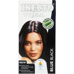 Inecto Plus Permanent Hair Colour Creme Blue Black