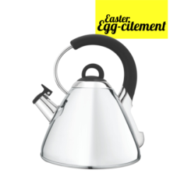 Snappy Chef 2.2 Liter Whistling Kettle- Silver