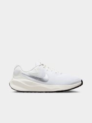 Nike Womens Revolution 7 White metallic Silver Running Shoes