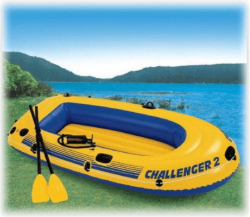 Two Person Inflatable Boat With Oars 192cm X 115cm