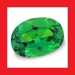 Tsavorite - Fine Emerald Green Oval Facet - 0.05cts