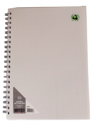 Meeco Executive A4 80 Ruled Sheets Spiral Bound Notebook - White