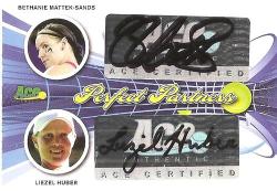 Bethany Sands liezel Huber- Leaf Ace 2013 - "perfect Partners Certified Auto" Card Pp11 33 Of 35