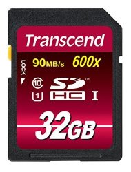 Transcend 32GB Sdhc Class 10 UHS-1 Flash Memory Card Up To 90MB S TS32GSDHC10U1E