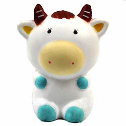 Muluo Lovely Cow Shaped Springback Toys Time Killing Decompression Pu Stress Relieve Squeeze Toys Kids Gifts