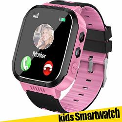 KIDS Smart Watch Gps Tracker Boys Girls Touch Screen Phone Smartwatch Sos Call Anti-lost Camera Sport Wristwatch Flashlight Learning Game Watch Birthday Hoiday Gift