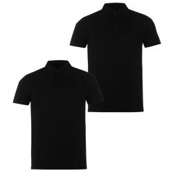 Donnay Men's Two Pack Polo Shirts - Black Parallel Import