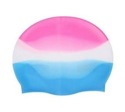 Multi-coloured Silicone Swim Cap