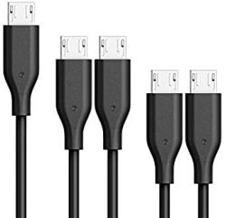Anker 5-pack Powerline Micro Usb - Durable Charging Cable Assorted Lengths For Samsung Nexus Lg Android Smartphones And More Black