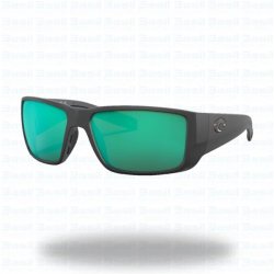 Costa Blackfin Pro 580G Matte Black Frame Green Glass Mirror - Basil Manning