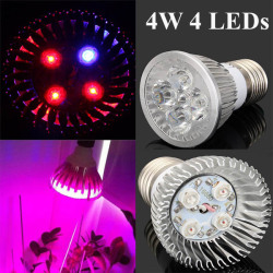 4w E27 3 Red 1 Blue Garden Plant Grow Led Bulb Greenhouse Plant Seedling Growth Light
