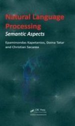 Natural Language Processing - Semantic Aspects Hardcover New
