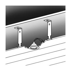 Interior Cladding Accessory Pvc Bracket For Suspended Ceiling Silver 150MM Pack Of 3