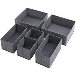 Songmics Foldable Drawer Organiser Boxes Set Of 6