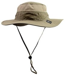 Camo Coll Outdoor Sun Cap Camouflage Bucket Mesh Boonie Hat Khaki One Size