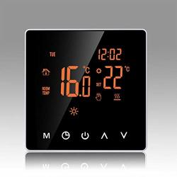 Seal Wi-fi Smart Thermostat With 7 Day Programmable Touch Screen And Child Lock- Black