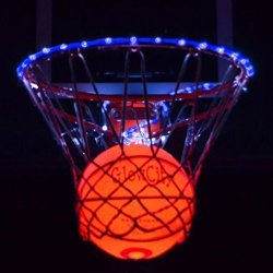 Light Up LED Basketball With Light Up LED Rim Kit Blue