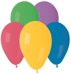Party With Us Latex Balloons In Assorted Colours