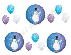 Anagram Happy Snowman Winter Wonderland One-derland 1ST Birthday Party Balloons Decoration Supplies First