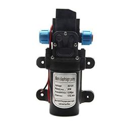 Hqmaster Diaphragm Pump Dc 12V 70W 6L MIN 130PSI Self Priming High Pressure Water Pump Silent Running