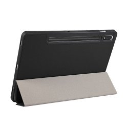 Slim Folio Case With Pen Slot stylus Holder - For The Samsung Galaxy Tab S9 Fe 10.9" 2023 SM-X510 X516 Black