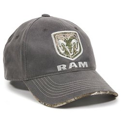 Outdoor Cap Dodge RAM Realtree Visor Edge Charcoal Camo Hunting Outdoor Hat